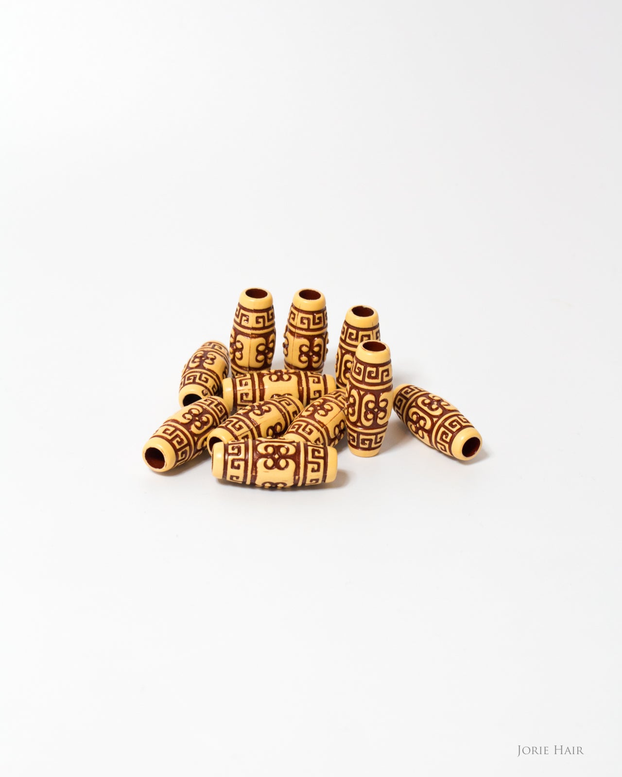 large tribal hair beads