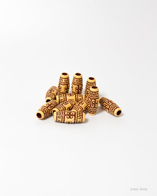 large tribal hair beads