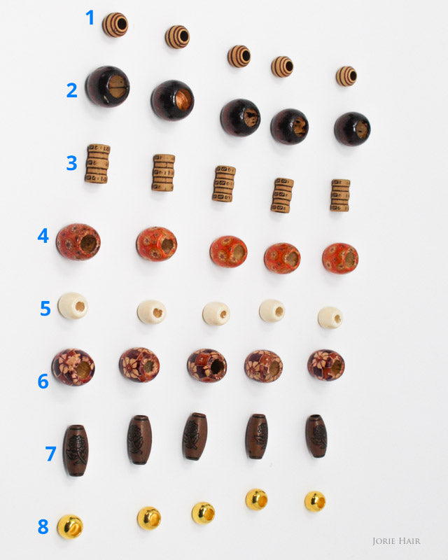Hair Beads Desert Sands Mixed Set