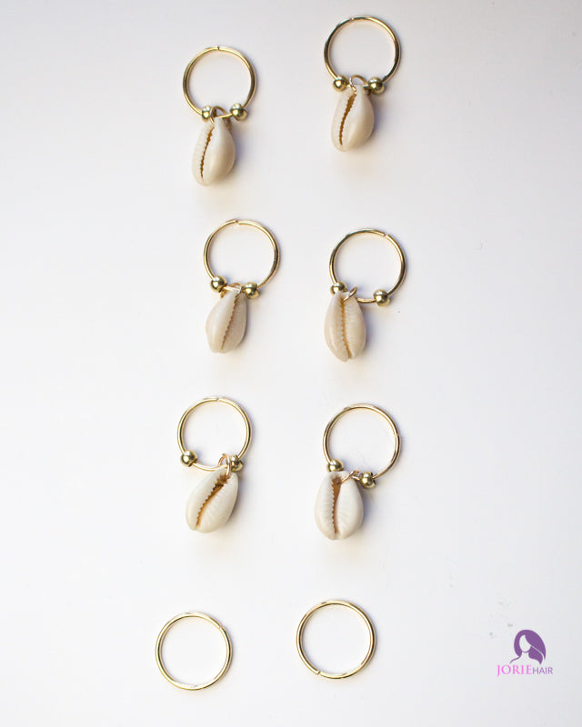 hair rings cowrie shell