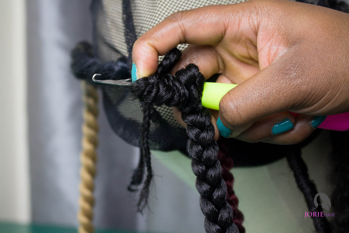 Individual crochet braids tutorial-5