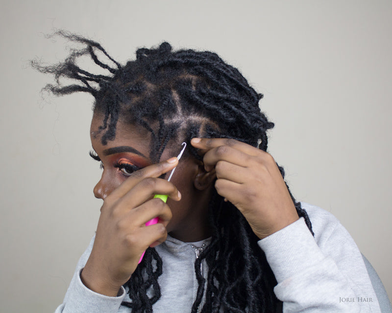 How TO - Individual Crochet Faux Locs Like A Pro - NO CORNROW 