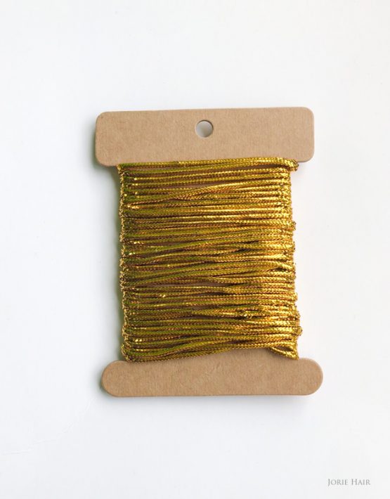 elastic cord hair string gold