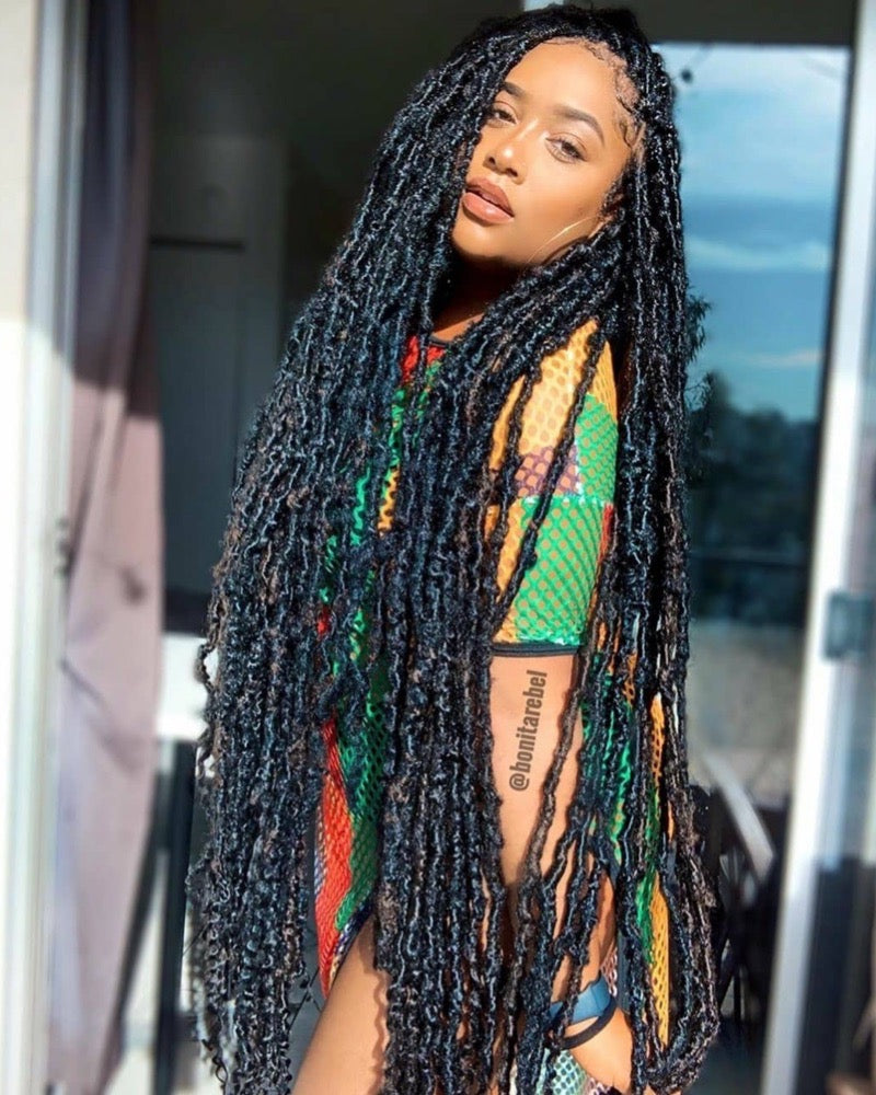 How to do Distressed Faux Locs with Crochet Locs