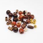 hair beads wooden beads assorted